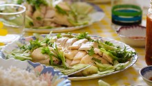 Simplified Hainanese chicken rice