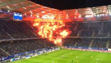 Crazy pyro display in German second division match