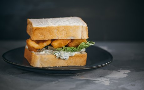 Fish finger sandwich