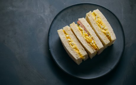 Japanese egg salad sandwiches