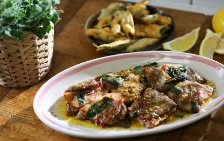 Saltimbocca alla Romana con salvia fritta