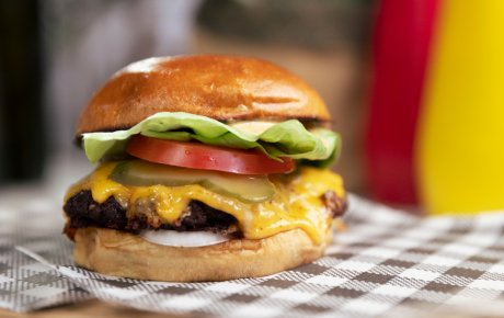 American cheeseburger