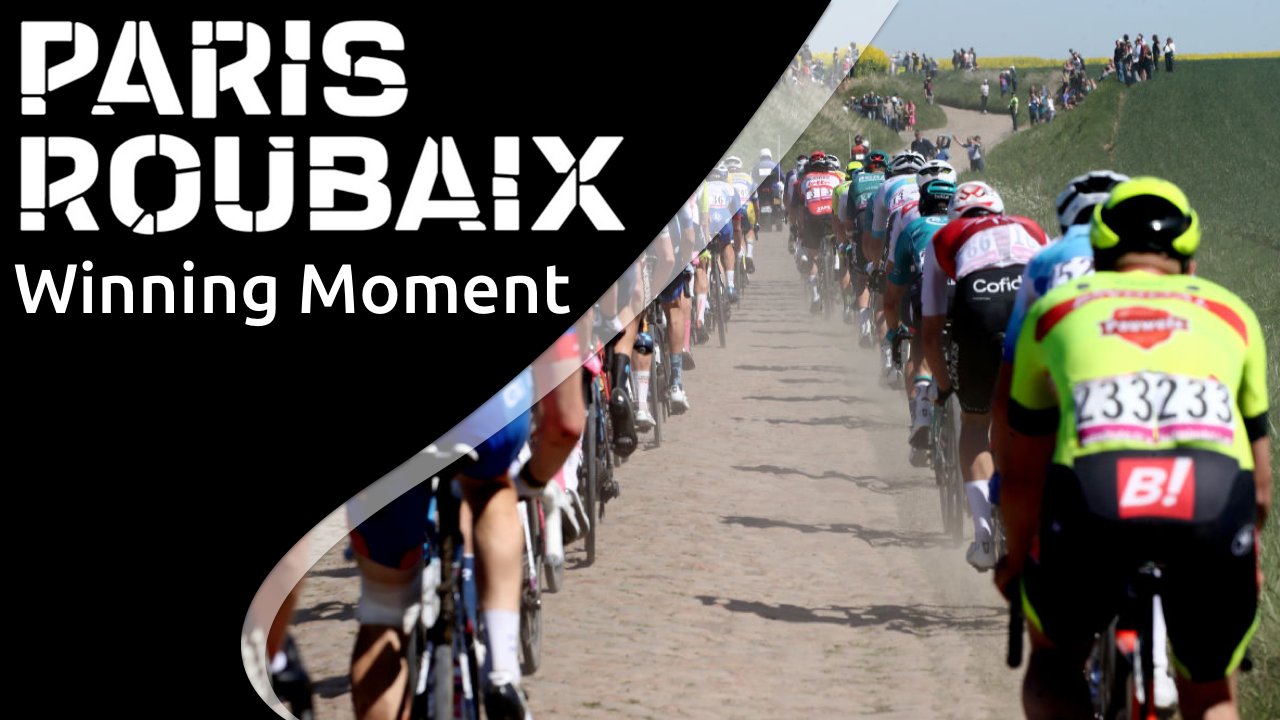 Winning moment Paris-Roubaix 2023 SBS Sport